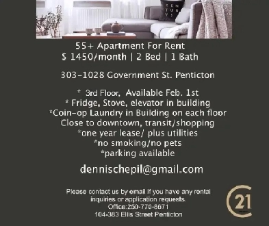 55  Apartment For Rent in Penticton Image# 1