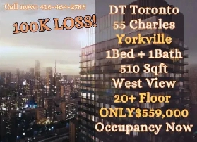 $100K LOSS! Toronto 55C Condo Assignment – ONLY $559K!