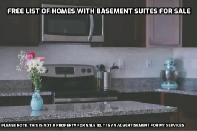 FREE LIST OF HOMES WITH BASEMENT SUITES FOR SALE Image# 1