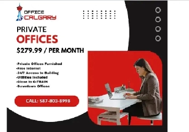 Private Offices ($279.99) Fully Furnished Downtown