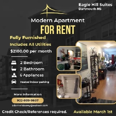 Fully Furnished modern apartment. All utilities included. Image# 1