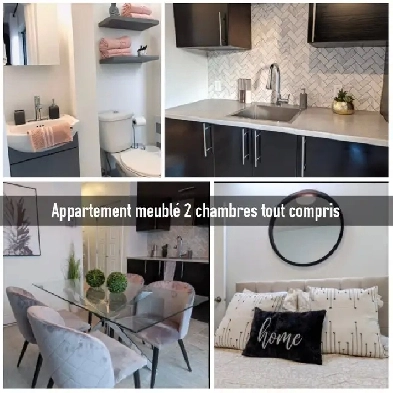 4 1/2 FULLY FURNISHED  UTILITIES INCLUDED  WASHER/DRYER  A/C