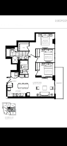 3 Bdrm King West Condo For Rent Image# 1