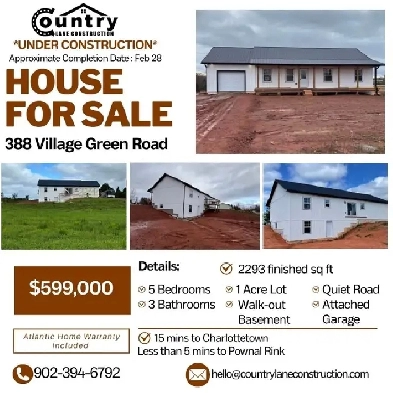 New House for Sale- 5 Beds, 3 Bath-10 min from Stratford Image# 1