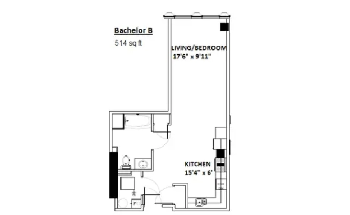 Sublet a bachelor unit apartment in Ottawa,ON - Apartments & Condos for Rent