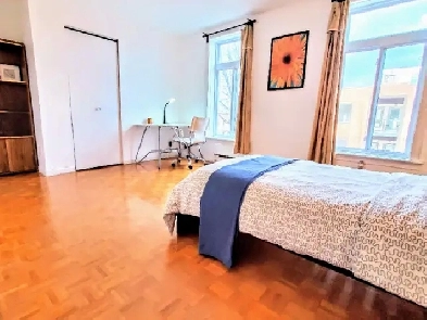 Bien Propre! Trés Sécurisé! Une Jolie CHAMBRE Meublée! TOUT Incl Image# 1