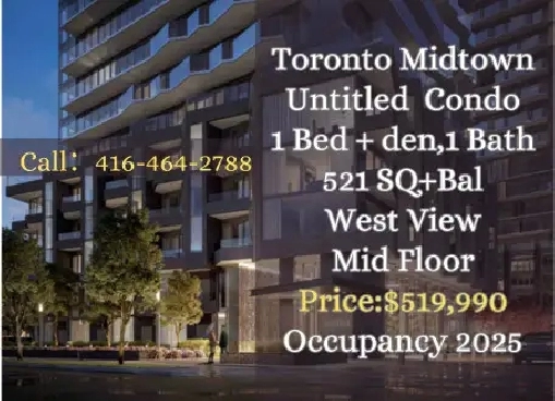 Untitled Condo Assignment | Only $519,000! Less1000/sqft in City of Toronto,ON - Condos for Sale
