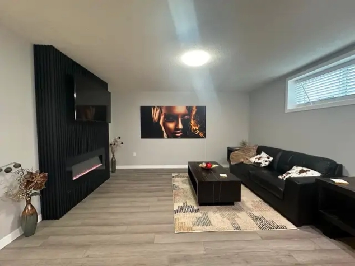 Cozy & Modern Fully Furnished 1-Bedroom Basement Suite in Calgary,AB - Short Term Rentals
