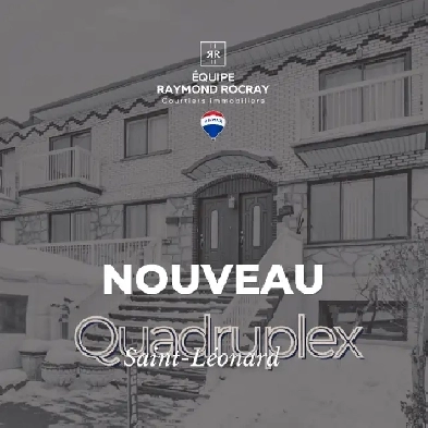 Quadruplex à vendre à Saint-Léonard / Logement principal libre! Image# 1