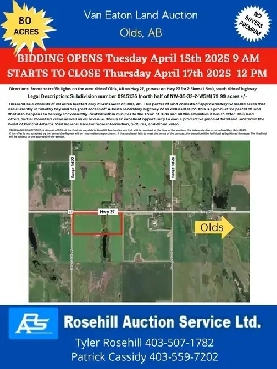 Unreserved Land Auction - Rosehill Auction Services Ltd