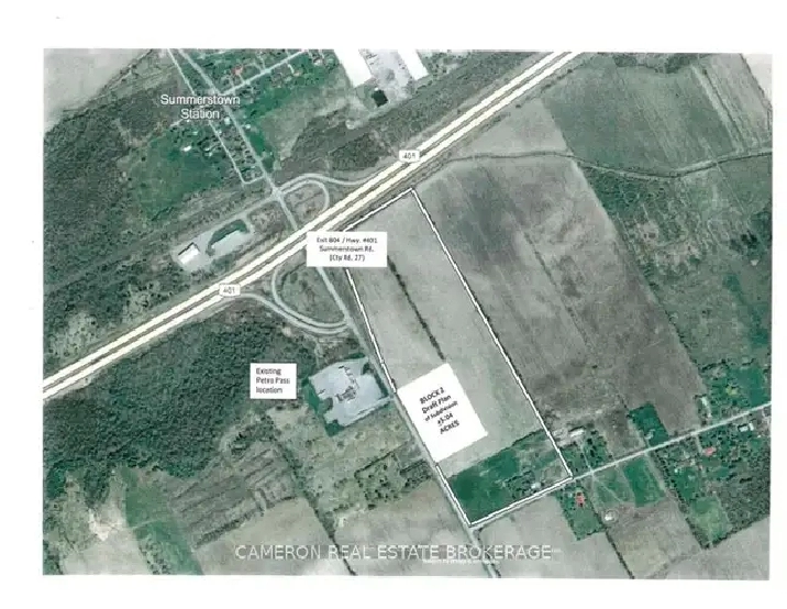 Look At This Land in South Glengarry Summerstown Rd and Hwy 401 in Ottawa,ON - Land for Sale