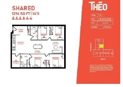 2025 Summer Sublet at Theo (female) April 14th - August 30th Image# 1