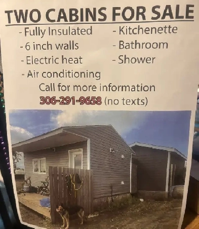 TWO CABINS FOR SALE Image# 1
