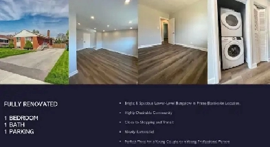 1  BEDROOM 1  BATH 1  PARKING FULLY RENOVATED TORONTO Image# 1