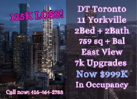 11 Yorkville 2Bed 2Bath Urgent Sale! Prime Downtown Location Image# 1