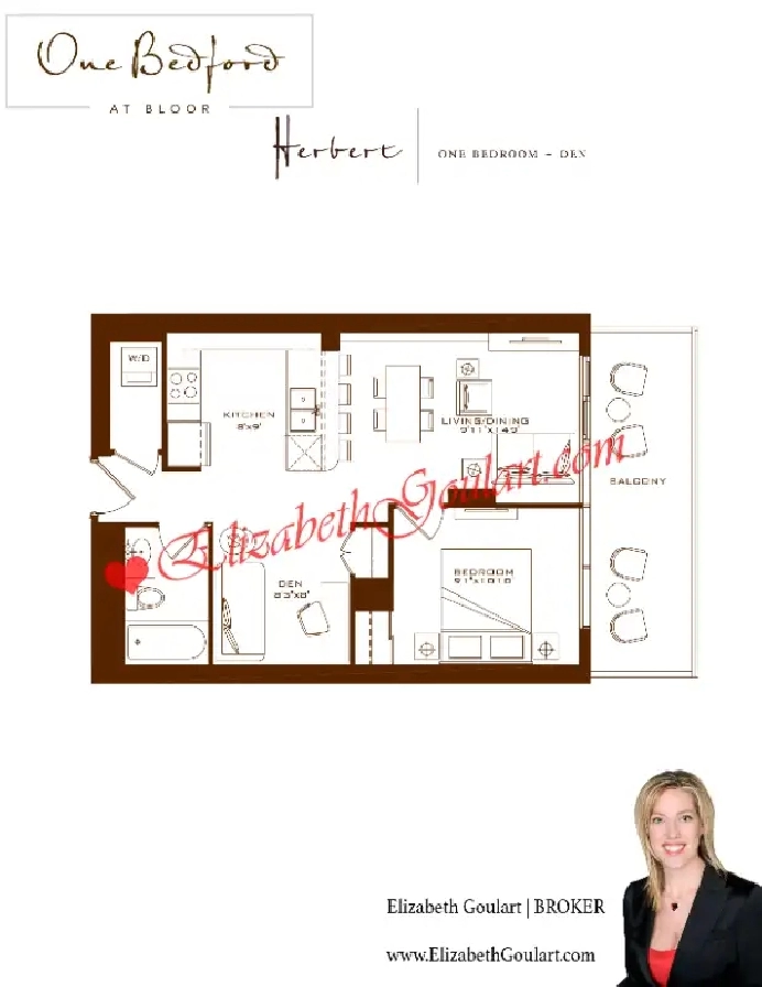 1 BEDFORD ROAD - ONE BEDFORD CONDOS - 1 BEDROOM DEN W/PARKING in City of Toronto,ON - Apartments & Condos for Rent