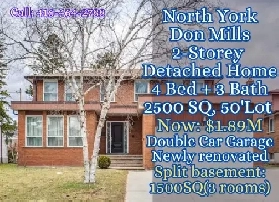 North York Detached Home-Separate Basement Don Mills Image# 1