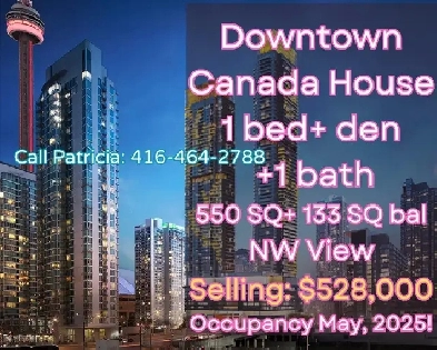 Canada House 1 bed den 1 bath ONLY $528k! Image# 1