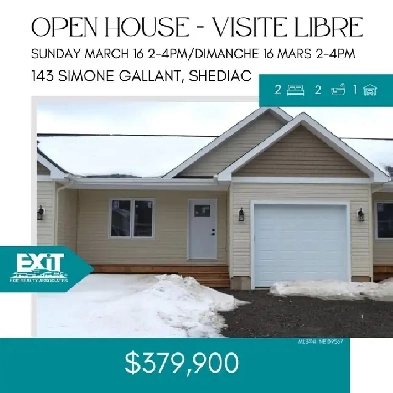 Shediac Townhouse - OPEN HOUSE Sun, March 16 from 2-4pm Image# 1