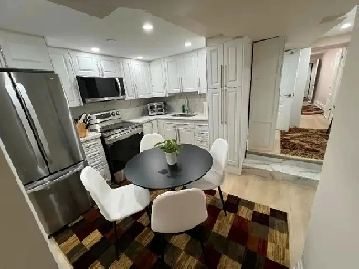 1-Bedroom Basement apart,High Park/Keele-Bloor, Luxury Furnished