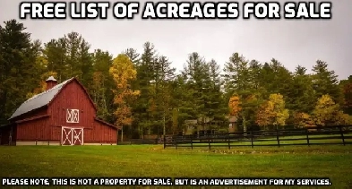 FREE LIST OF ALBERTA ACREAGES FOR SALE Image# 1