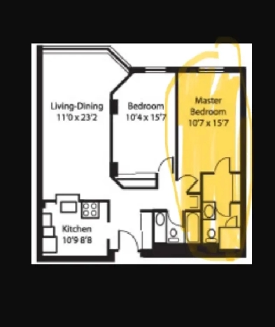 Transfer lease of master bedroom of Lees 171 (Downtown, near UO) Image# 1