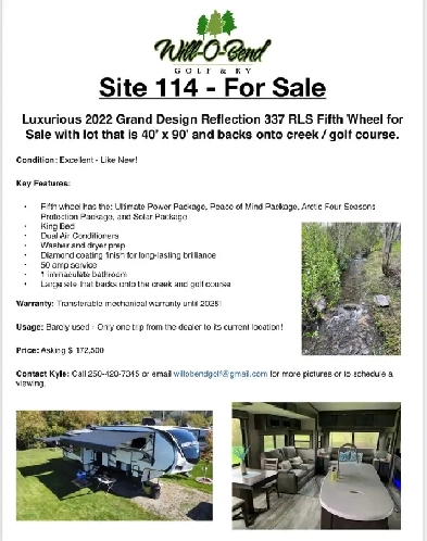 Site 114 @ Will-O-Bend Golf & RV Image# 5