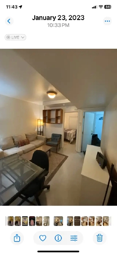 55 bay ST 1bed 1500.00 All incl with high speed internet Image# 1