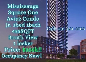Avia Condo in Mississauga | Only $358,000! Jr. 1 bed