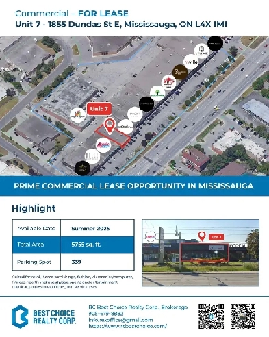 Mississauga Prime Commercial Space Alert! Image# 1