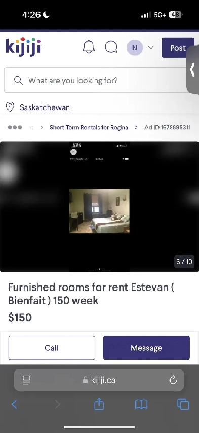 Beware of rooms for rent in Bienfait rented by CHAD Image# 1