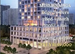 Edge Tower condo‼ Mississauga Square One 2 BED 754SQFT !Edge Tow Image# 1