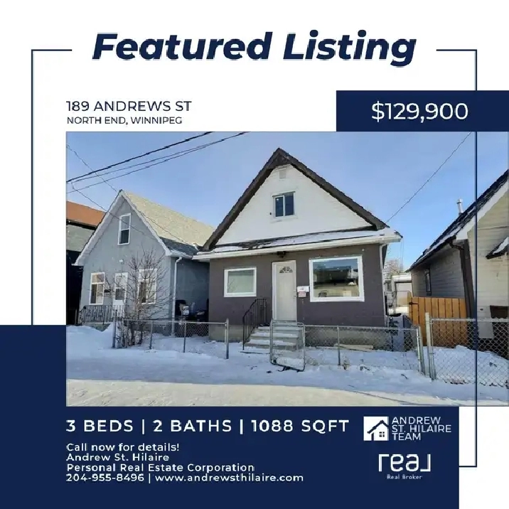 House For Sale (202507278) in North End, Winnipeg in Winnipeg,MB - Houses for Sale