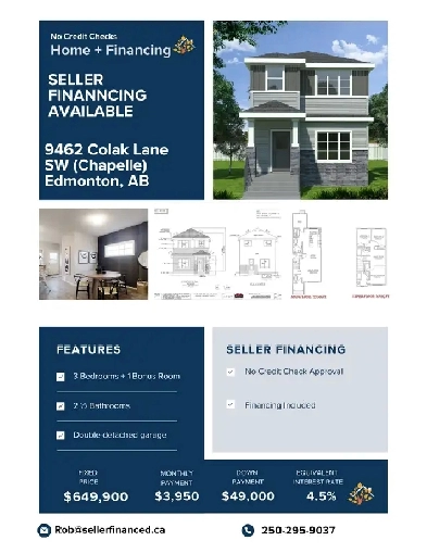 Edmonton home available with Seller Financing! Image# 1