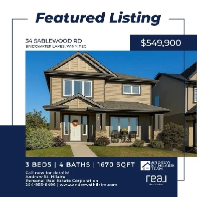 House For Sale (202507144) in Bridgwater Lakes, Winnipeg Image# 1