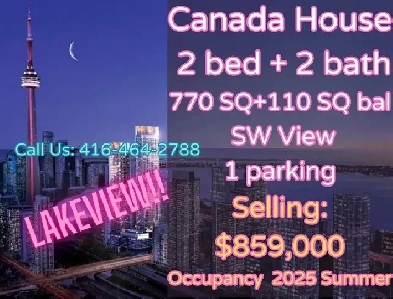 Canada House 2b2b Lakeview $859k with parking! Image# 1