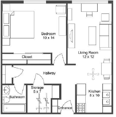 1 bedroom suite for rent Whyte Ave Area Image# 6
