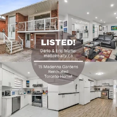 15 MADONNA GARDENS - RENOVATED TORONTO HOME W12073645 Image# 1