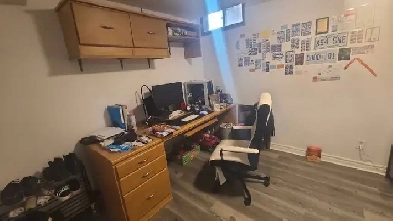 Bedroom for rent in basement apartment. Image# 2