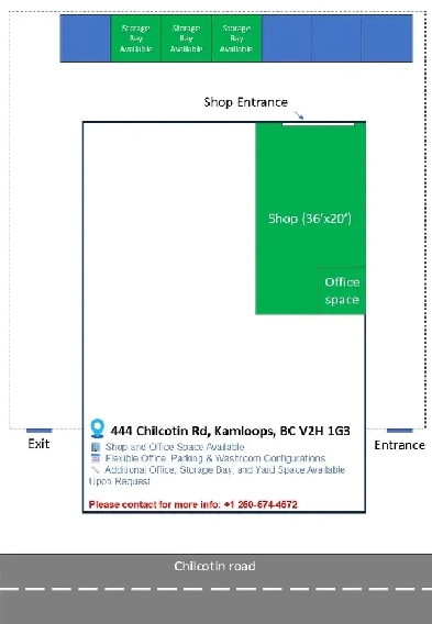 Shop & Office Space for Rent Image# 1
