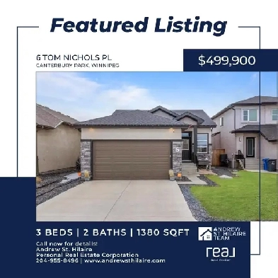 House For Sale (202507745) in Canterbury Park, Winnipeg Image# 1