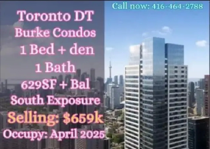 Burke Condo Assignment!Modern living in Downtown Toronto in City of Toronto,ON - Condos for Sale
