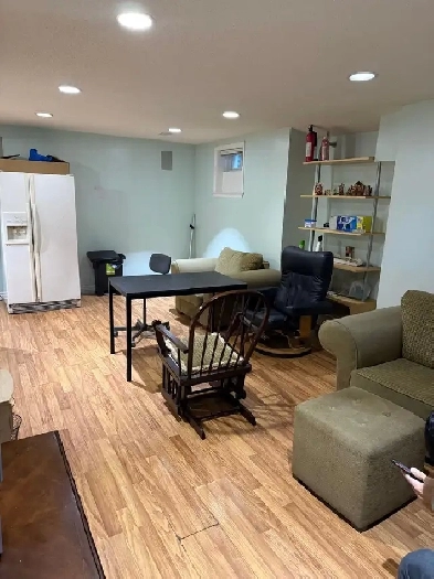 Large size furnished room in basement rental for male. Image# 1