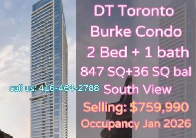 Prime Yonge/Bloor Location | Burke Condo 2 bed $759k ! Image# 1