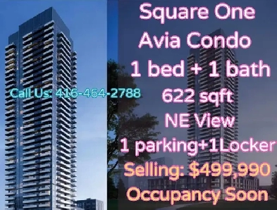 Square One Avia - Heart of Missi! 1 Bed 1 Bath for $499,990！ Image# 1