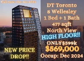 NEW PRICE DROP-140K LOSS! 8 Wellesley 1bed 1bath$569,000 Image# 1