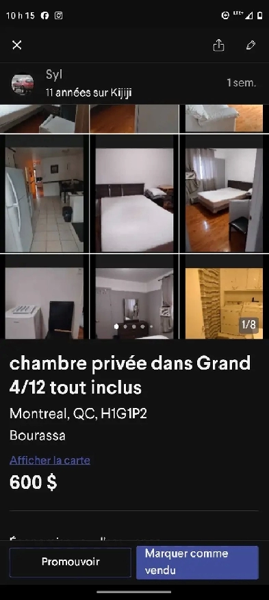 Grand 4 1/2 chambre privée a louer Montréal Image# 1