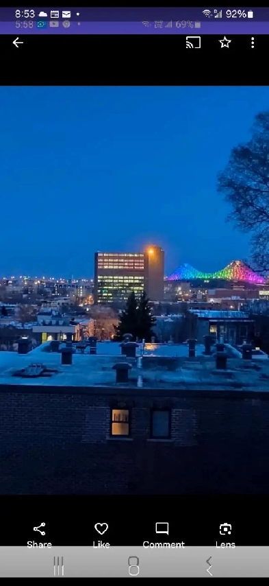 4 1/2 heated and hot water on the top floor 2240 Sherbrook east Image# 1