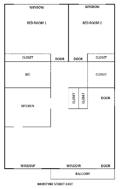 Sunny, quiet, big 2 bedroom apartment right on June 1st Image# 1