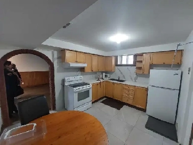 Clean 1 bedroom basement apt steps to Lawrence west subway Image# 1